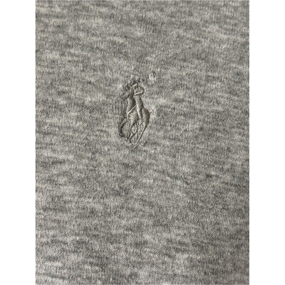 Polo Ralph Lauren Women's Heather Grey Turtleneck Top Medium Soft Minimalist